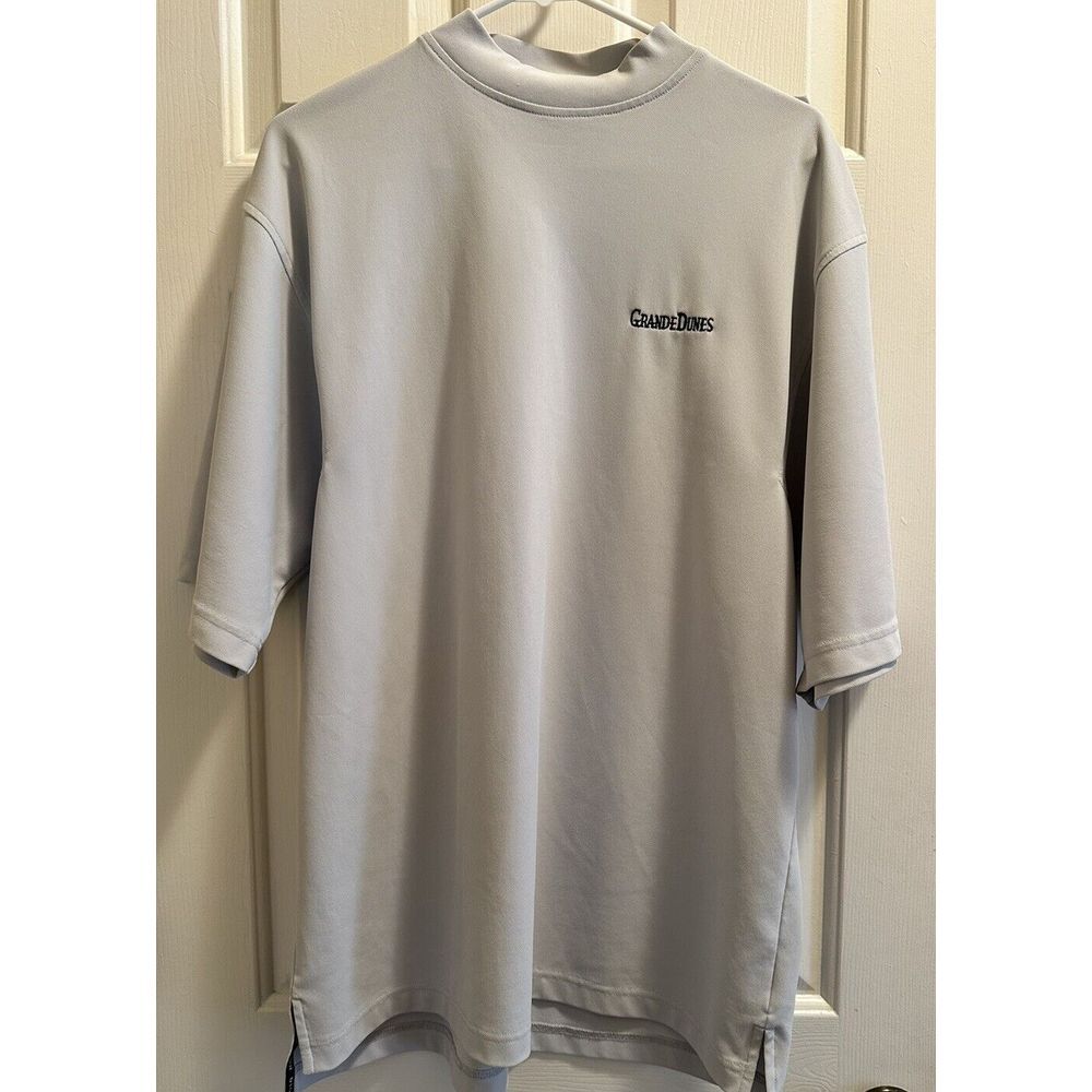 FOOTJOY MENS COLLARLESS GOLF‎ SHIRT    GRANDE DUNES MYRTLE BEACH SC